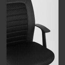 Компьютерное кресло Stool Group TopChairs Blocks офисное черное обивка с удобной сеткой, механизм регулировки по высоте