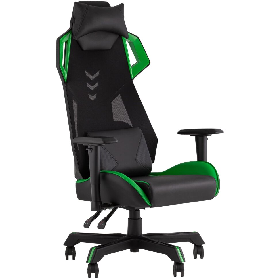 Кресло спортивное TopChairs Рэтчэт зеленый Кресло спортивное TopChairs Рэтчэт зеленый