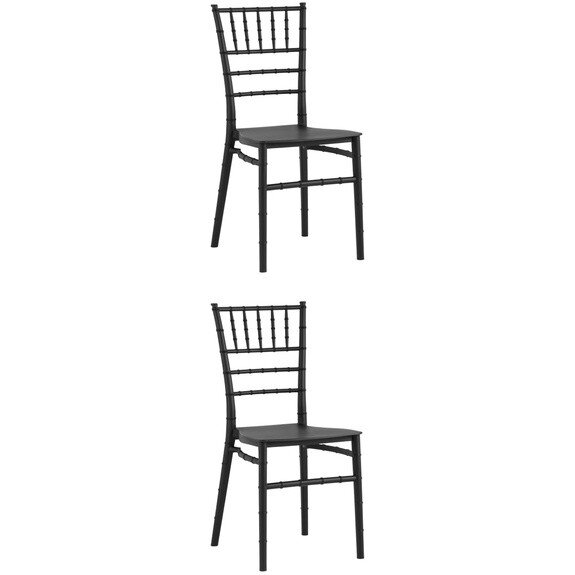 Стул Chiavari (Кьявари) пластик черный 2 шт Стул Chiavari (Кьявари) пластик черный 2 шт