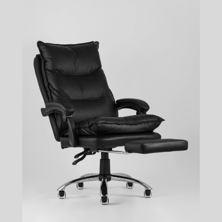 Кресло руководителя TopChairs Alpha черное 