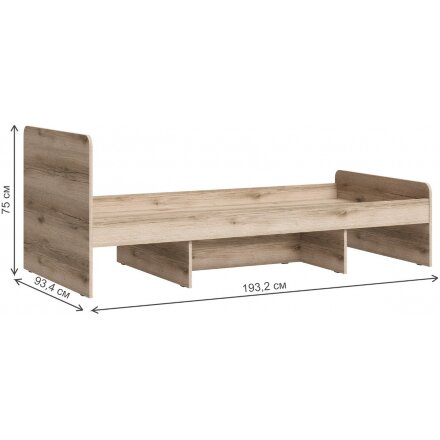 Кровать Кинд КР-01 90х190 дуб делано 