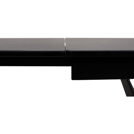 Стол RIETI 200 NERO KL-116 Черный мрамор матовый, итальянская керамика/ черный каркас, ®DISAUR 
