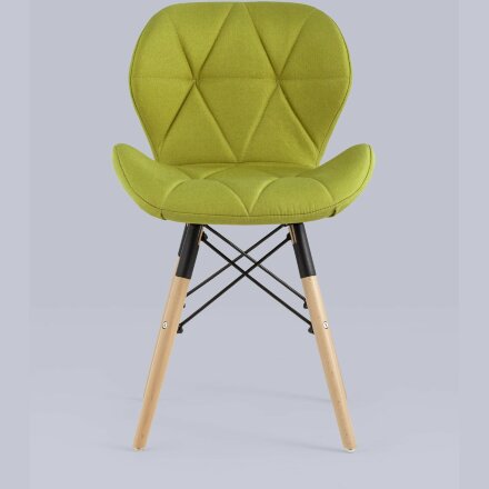 Стул Stool Group для кухни Бон рогожка оливковый ножки дерево 2шт 