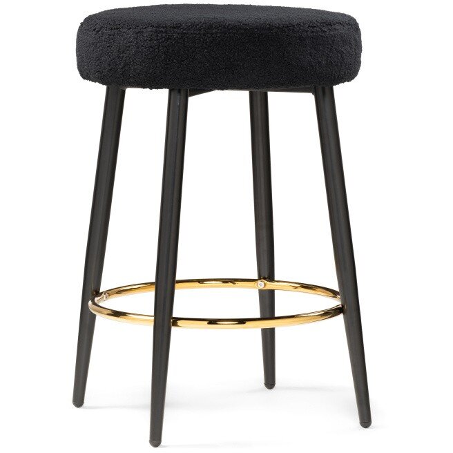 Барный стул Plato black fabric Барный стул Plato black fabric