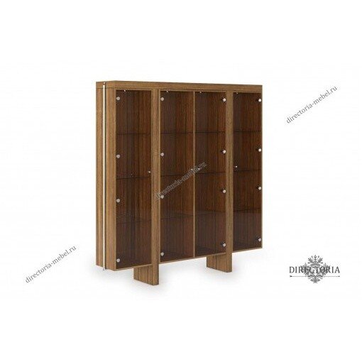 DA 2223 Стелаж со стеклянными полками Эбони Walnut Африканский орех ТА23А DA 2223 Стелаж со стеклянными полками Эбони Walnut Африканский орех ТА23А