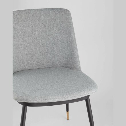 Стул Stool Group Мелисса мягкий тканевый серый 