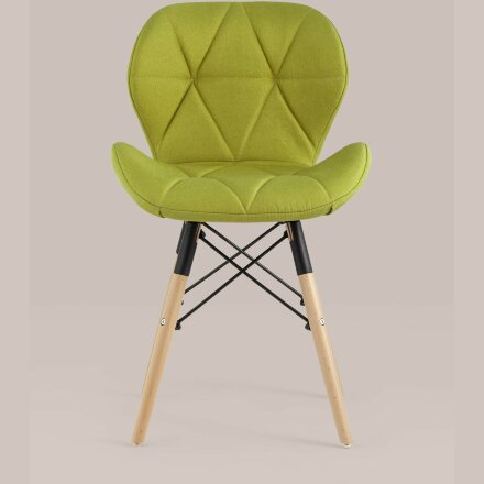 Стул Stool Group для кухни Бон рогожка оливковый ножки дерево 4шт 