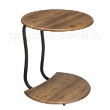 Журнальный стол Андромеда черный матовый / старое дерево