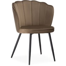 Стул на металлокаркасе Coral сappuccino / black