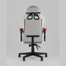 Кресло спортивное TopChairs Phantom ткань серо-красный