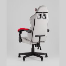 Кресло спортивное TopChairs Phantom ткань серо-красный