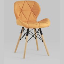 Стул Stool Group для кухни Бон рогожка оранжевый ножки дерево 4шт