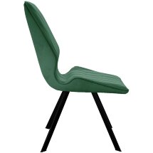 Стул DikLine 243 B10 GREEN поворотный/ ножки черные