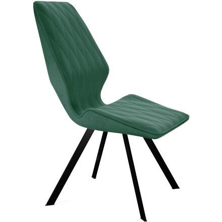 Стул DikLine 243 B10 GREEN поворотный/ ножки черные 
