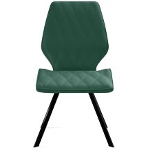 Стул DikLine 243 B10 GREEN поворотный/ ножки черные