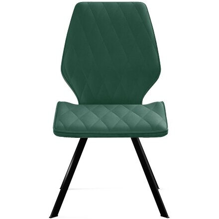 Стул DikLine 243 B10 GREEN поворотный/ ножки черные 