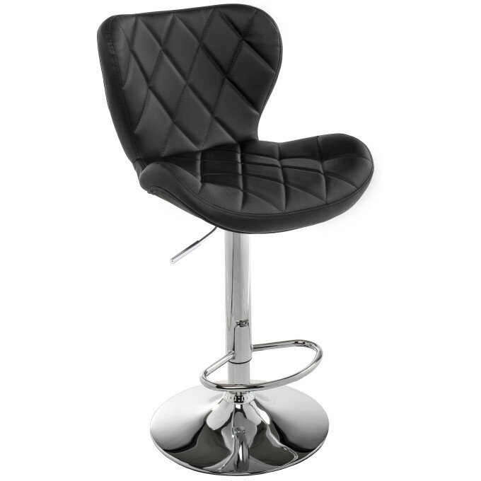 Барный стул Porch black / chrome Барный стул Porch black / chrome