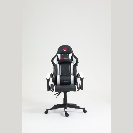Кресло спортивное TopChairs Shadow черно-белый 