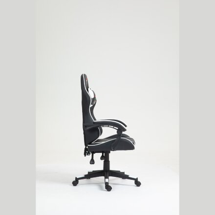 Кресло спортивное TopChairs Shadow черно-белый 