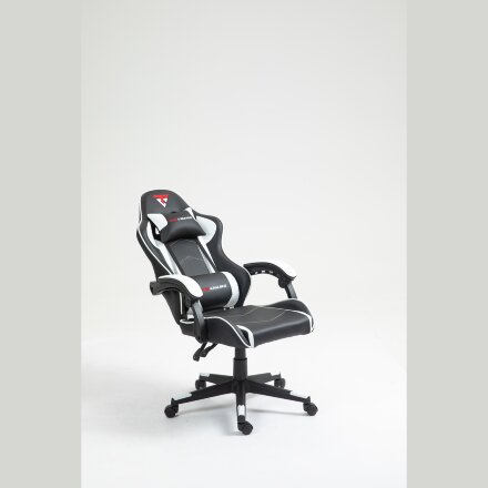 Кресло спортивное TopChairs Shadow черно-белый 