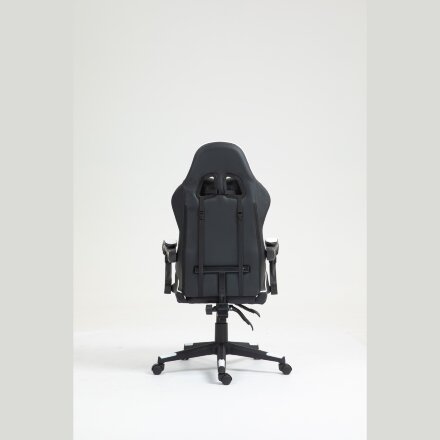 Кресло спортивное TopChairs Shadow черно-белый 