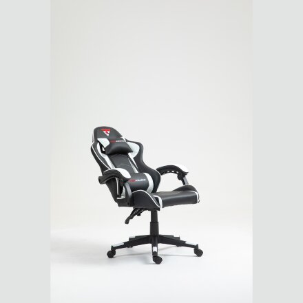 Кресло спортивное TopChairs Shadow черно-белый 