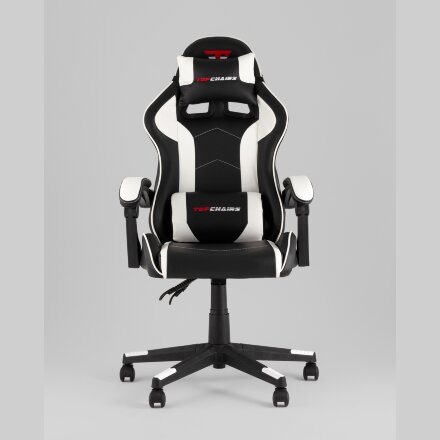 Кресло спортивное TopChairs Shadow черно-белый 