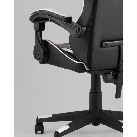 Кресло спортивное TopChairs Shadow черно-белый 