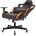 Геймерское кресло Бюрократ компьютерное игровое Knight OUTRIDER черный/оранжевый ромбик эко.кожа с подголов. крестовина мет 
