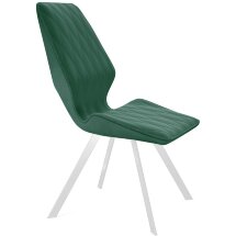 Стул DikLine 243 B10 GREEN поворотный/ ножки белые