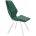 Стул DikLine 243 B10 GREEN поворотный/ ножки белые 