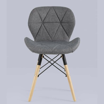 Стул Stool Group для кухни Бон рогожка темно-серый ножки дерево 4шт 
