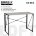 Стол на металлокаркасе BRABIX &quot;LOFT CD-002&quot;, 1000х500х750 мм, складной, цвет дуб антик, 641213 