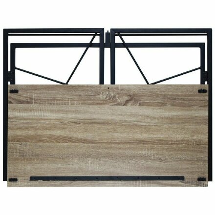 Стол на металлокаркасе BRABIX &quot;LOFT CD-002&quot;, 1000х500х750 мм, складной, цвет дуб антик, 641213 