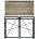 Стол на металлокаркасе BRABIX &quot;LOFT CD-002&quot;, 1000х500х750 мм, складной, цвет дуб антик, 641213 