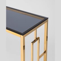 Консоль БРУКЛИН 120*40 золото стекло smoke