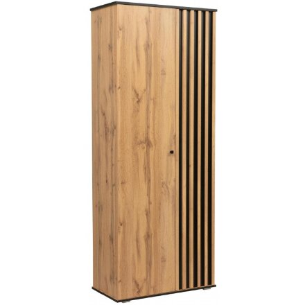 Шкаф Либерти 51.01 дуб вотан / черный / профиль Masa Decor дуб вотан 