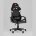 Кресло спортивное TopChairs Warden черно-белый 
