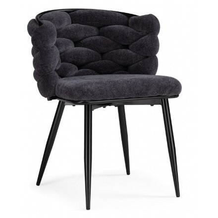 Стул на металлокаркасе на металлокаркасе Rendi gray-blue / black 
