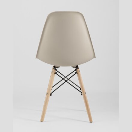Стул Eames Style DSW бежевый (разборный каркас) 
