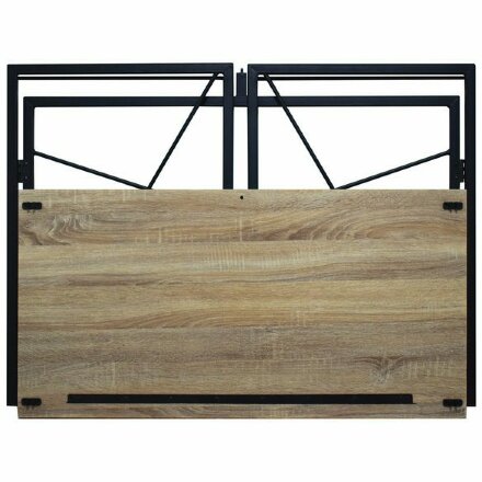Стол на металлокаркасе BRABIX &quot;LOFT CD-002&quot;, 1000х500х750 мм, складной, цвет дуб натуральный, 641214 