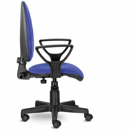 Кресло BRABIX &quot;Prestige Ergo MG-311&quot;, регулируемая эргономичная спинка, ткань, черно-синее, 531876 Черно-синий