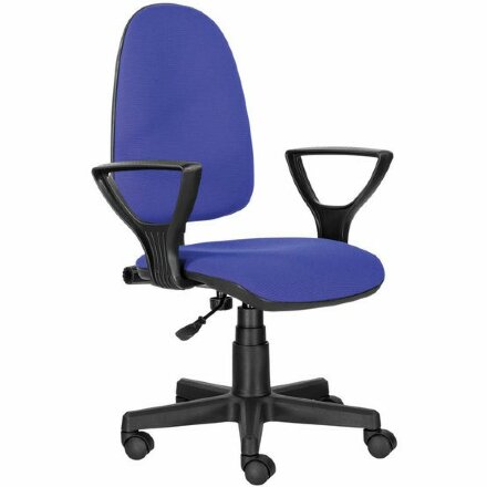 Кресло BRABIX &quot;Prestige Ergo MG-311&quot;, регулируемая эргономичная спинка, ткань, черно-синее, 531876 Черно-синий