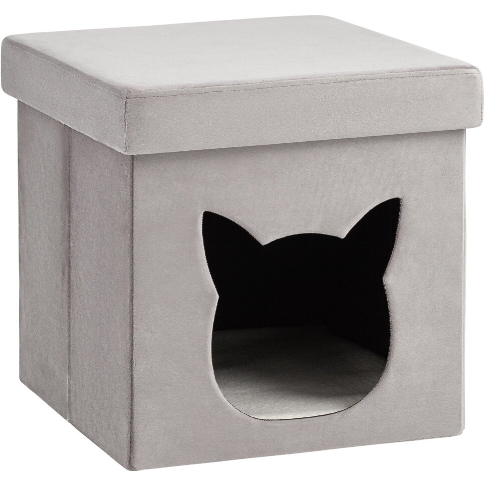 Пуф складной с ящиком Store Pet серый Пуф складной с ящиком Store Pet серый
