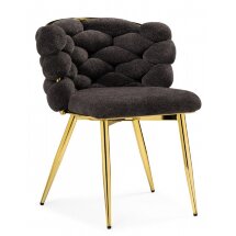 Стул на металлокаркасе на металлокаркасе Rendi gold /  gray