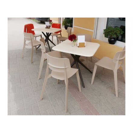 Пластиковый стул SHT-S110-P капучино 