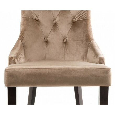 Стул деревянный Elegance dark walnut / fabric beige 