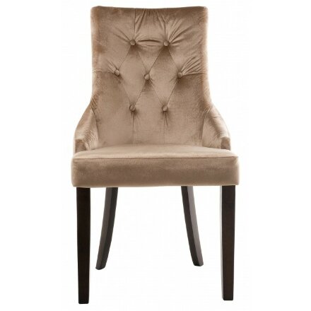 Стул деревянный Elegance dark walnut / fabric beige 