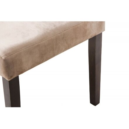 Стул деревянный Elegance dark walnut / fabric beige 