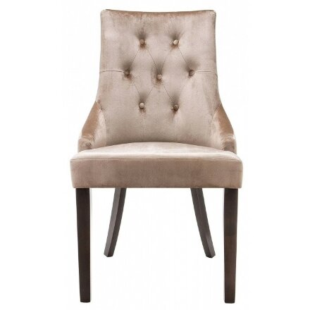 Стул деревянный Elegance dark walnut / fabric beige 
